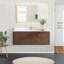 Cristo 55'' Wall Mounted Single Bathroom Vanity with Quartz Top-2023350454