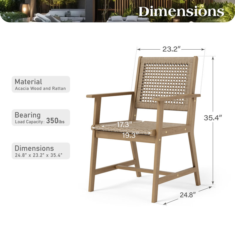Fauteuil de salle à manger en polyéthylène (PE)