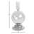Rupani 7" H Glass Taper Tabletop Candle Holder-2131080799