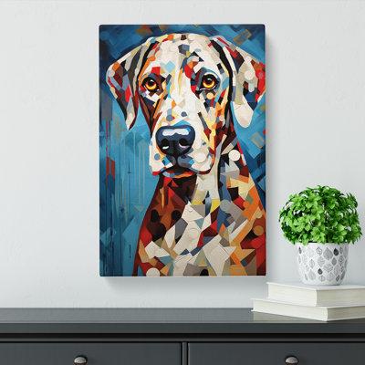 Dalmation Cubism Art No.2 - Wrapped Canvas