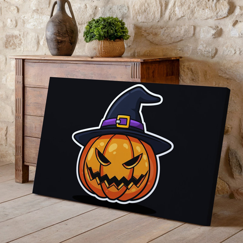Toile de style Jack O Lantern, H 30 po x l 40 po