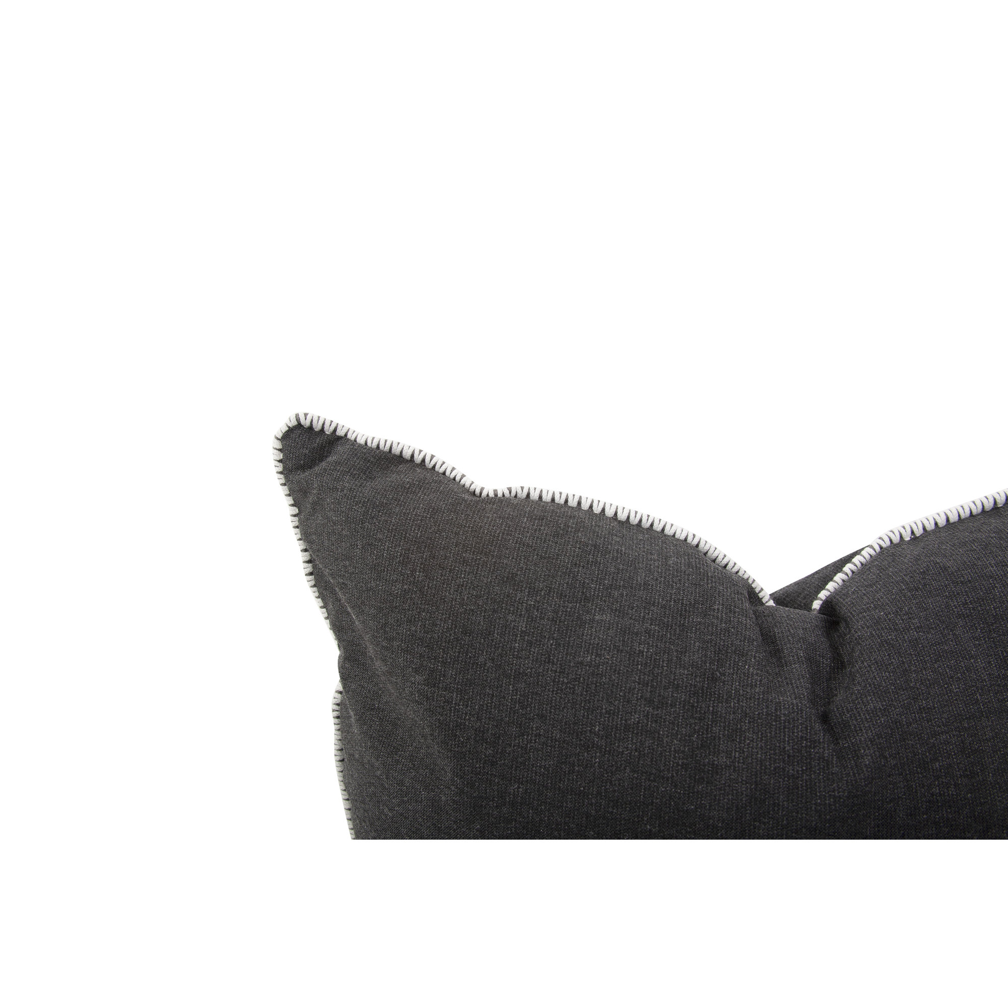 Delijah Sunbrella® Indoor/Outdoor Throw Pillow, Seascape Charcoal, 24" x 24"