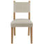 Ensemble de 2 chaises de salle à manger, chaise d'appoint traditionnelle avec chaise de cuisine rembourrée et sans accoudoirs avec pieds en bois-1447496305