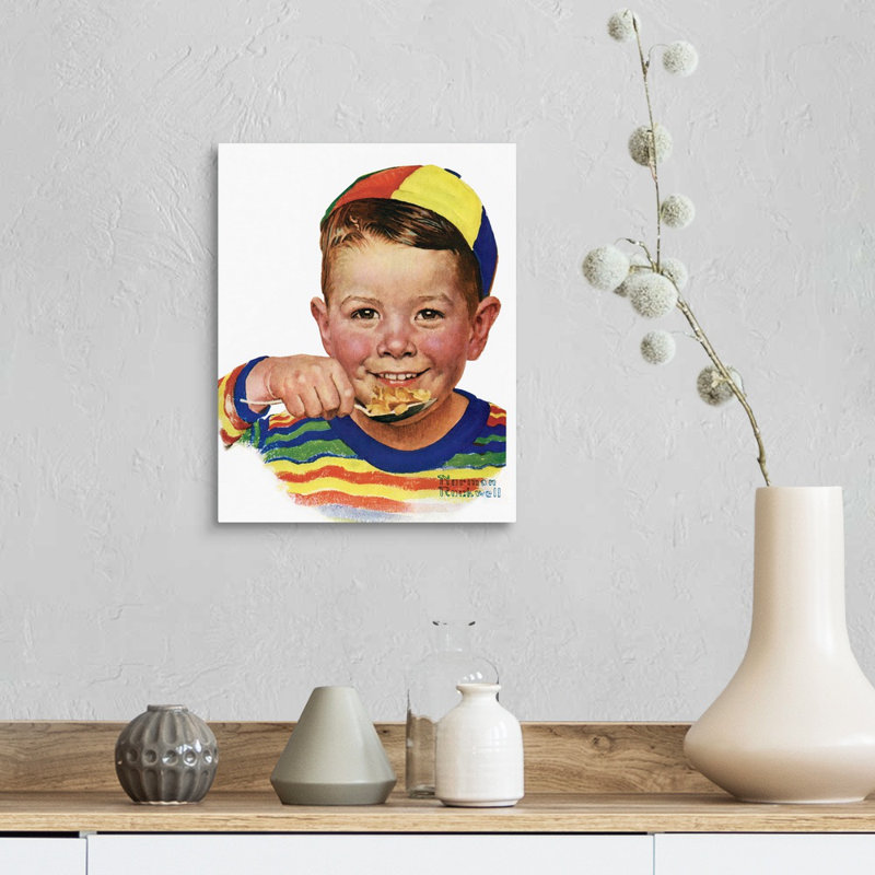 Bonnet, art mural sur toile, H 14 po x l 11 po x P 1,25 po, Toile tendue