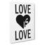 Love Is Love - Wrapped Canvas-61882270