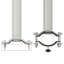 Auvent latéral rétractable pour patio vidaXL 31,5 po x 118,1 po gris-132723672-132723674