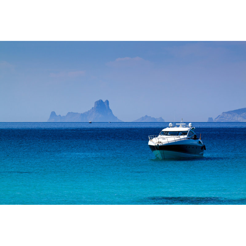Es Vedra Island In Ibiza by Digitalchateau - Wrapped Canvas Print, 30cm H x 46cm W