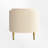 Curved Upholstered Storage Bench – Gold Metal Legs, Modern Oval Design-1931900047
