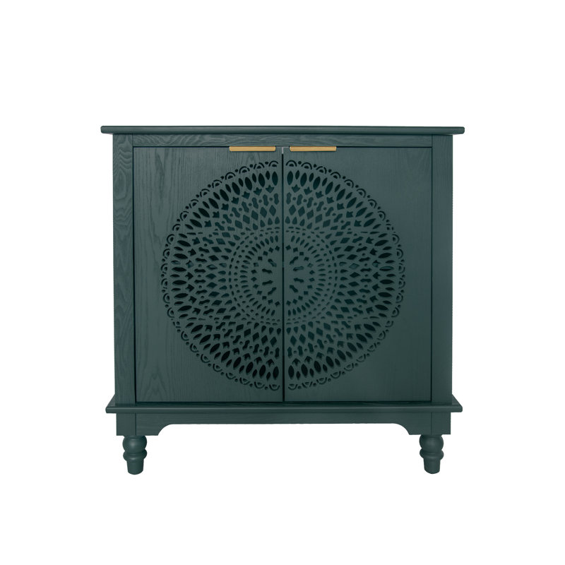 Armoire de rangement avec pieds en bois massif - Noirâtre pour chambre à coucher avec bord incurvé et texture transparente