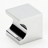Contemporary II Square Knob, Polished Chrome, 1" H x 1" W