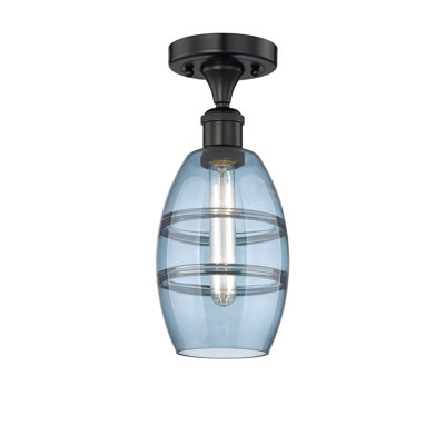Plafonnier semi-encastré 1 lumière Edison - Abiagael