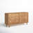 60" W 6-Drawer Solid and Manufactured Wood Double Dresser