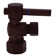 Turn Angle Stop with Copper Pipe Inlet and Compression Outlet with Lever Handle