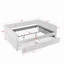 Lit de jour avec canapé-lit capitonné à deux tiroirs, tissu Boucle (88 po x 65,5 po x 29,5 po)-2062285158