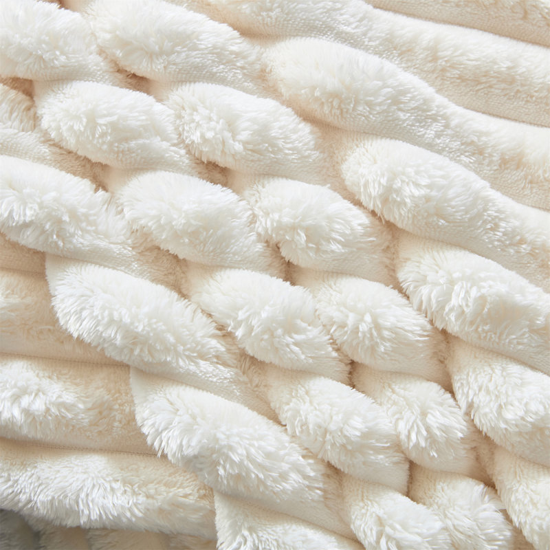 Plush Corduroy Ottoman To Combine With 2 Seater Sofa (Only Including Ottoman), Beige