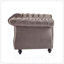 Fauteuil club Chesterfield avec capitonnage à boutons profonds et accoudoirs roulés, rembourré pour plus de confort et d'élégance
