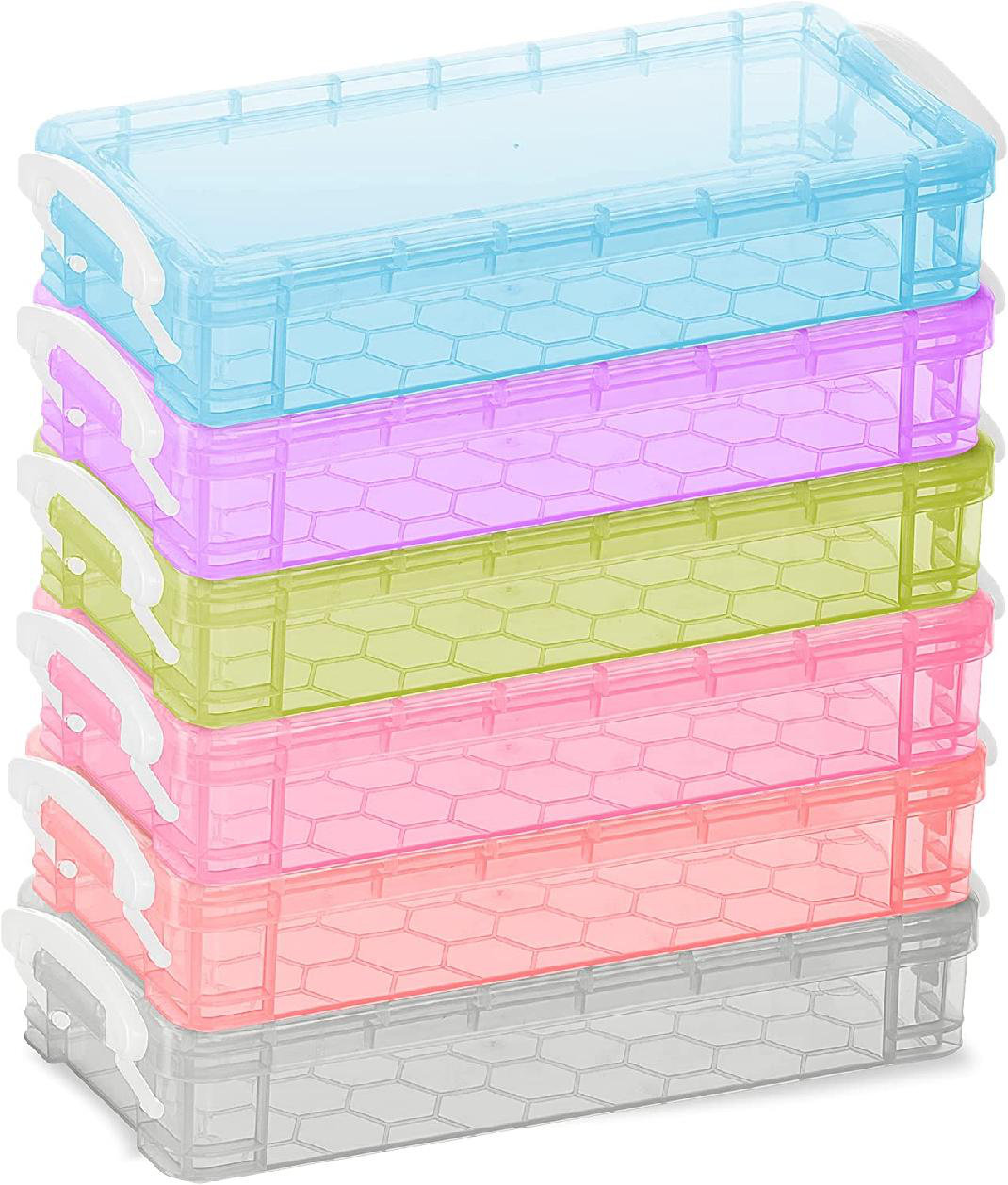 Boîte à Crayons En Plastique Sterilite - Teinte Verte, Petite Taille, Pour école Ou Bureau