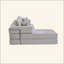 Canapé désossé, canapé modulaire compressé avec méridienne, canapé modulaire à assise profonde et canapé modulaire en chenille avec mousse à mémoire de forme, sans assemblage requis-1068106495