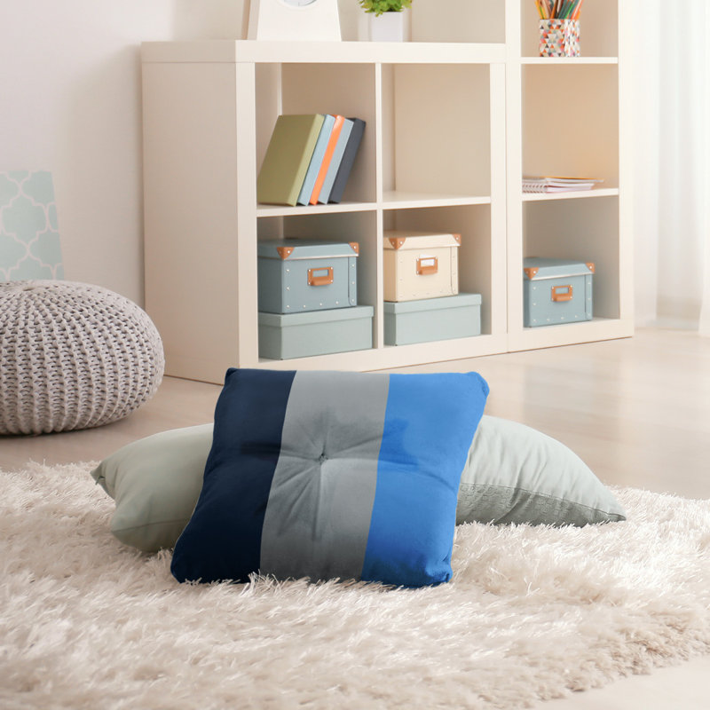  Coussin de sol touffeté, 30 po x 30 po, Gris