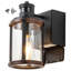Lanterne murale noire 11,5 "H