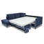 Ameyaa 4 Seater Velvet Sofa Bed