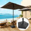 Porte-parapluies de patio, rempli de sable / eau, noir-1317602682
