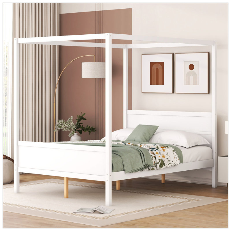 Lit pour chambre à coucher, Blanc