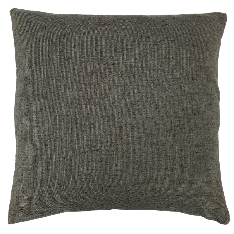 Coussin Roger, Gris, 18 po x 18 po