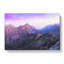 Mountain Peak Under A Purple Sky In Abstract - Wrapped Canvas-55310030