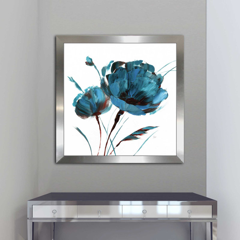 « blue dépilament splash », reproduction d’art encadrée, H 27,5 po x l 27,5 po x P 0,75 po