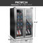 NutriChef Dual Zone 19.29'' 24 Bottle Wine Refrigerator with French Doors