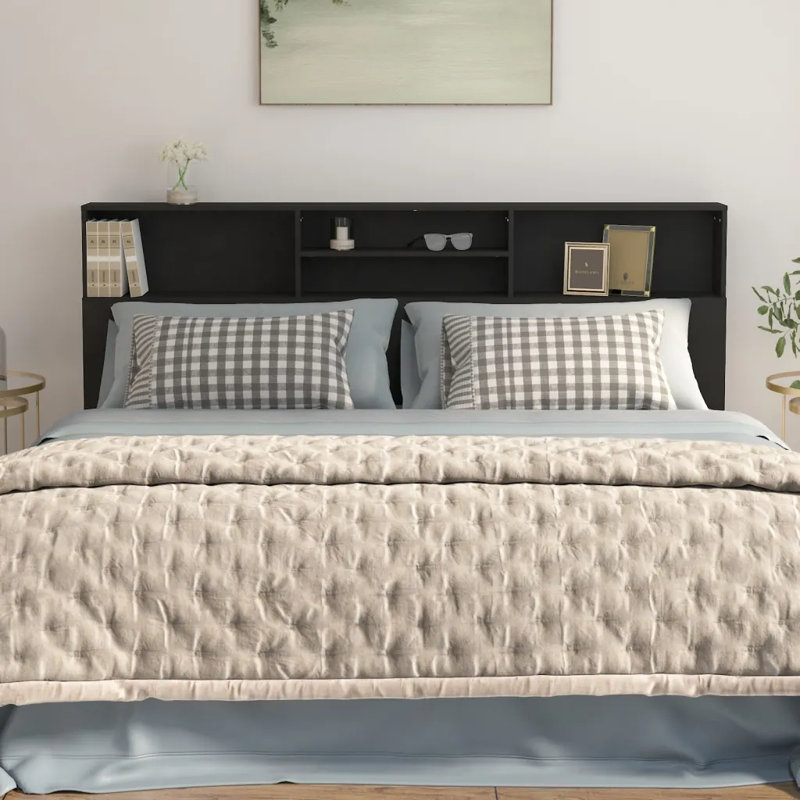 Melchor Headboard, Black, 103.5" H x 200" W x 19" D