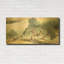 «A Stroll long the Riverbank» par River Han, art mural en métal doré, 48 po x 24 po-1275244605