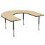 Table d'activité 60 "x 66" en forme de T avec pieds réglables-580520423-592723504-538156476