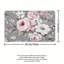 Doux rose et gris à motif floral