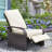 Outdoor all-weather aluminum+PE wicker adjustable recliner patio chair with cushion-131975058-94556451