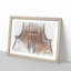The Beauty of the Violin in Abstract - Picture Frame Drawing Print-55735849-55735854