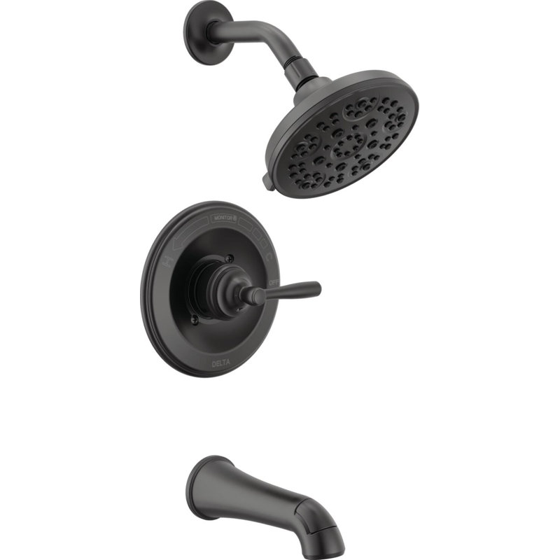 Monitor 14 Series Tub and Shower, Matte Black