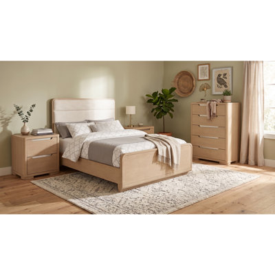 Lennox Light Elm Queen 4-piece Bedroom Set