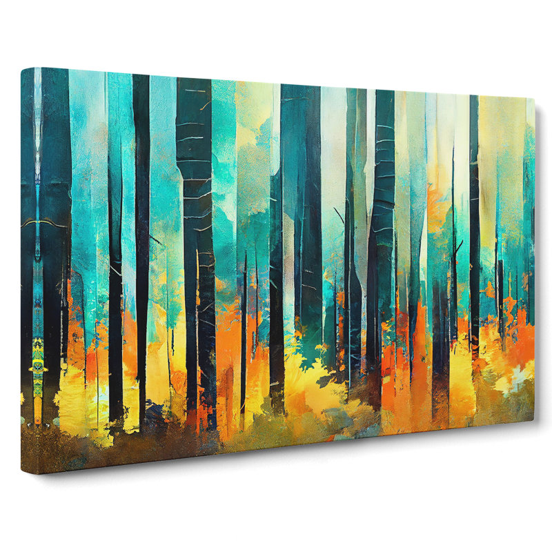 Amazing Abstract Forest Vol.4 - Wrapped Canvas, 50cm H x 76cm W x 3cm D