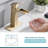 Modern Single Handle Waterfall Bathroom Sink Faucet With Deck And Pop-up Drain-106846238