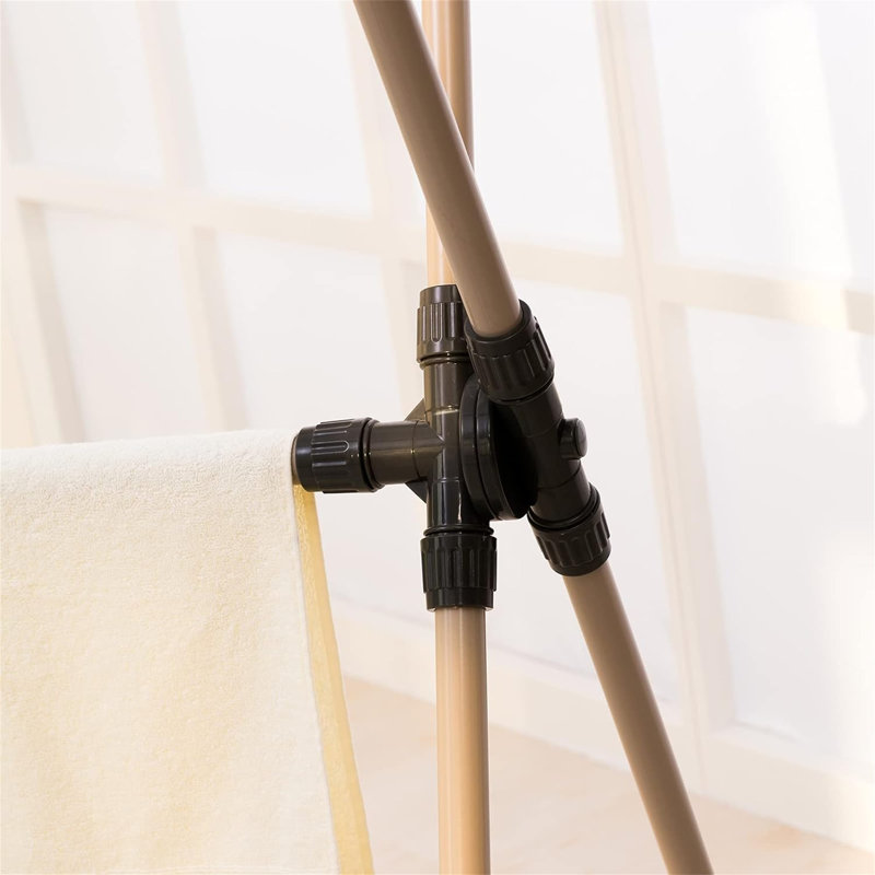 Adjustable Foldable Laundry Rack - Retractable 47-79 Inch