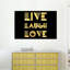 Impression sur toile «Live Laugh Love Typographie III»-1840634142