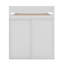 Lit mezzanine double avec placards et bureau-816031751