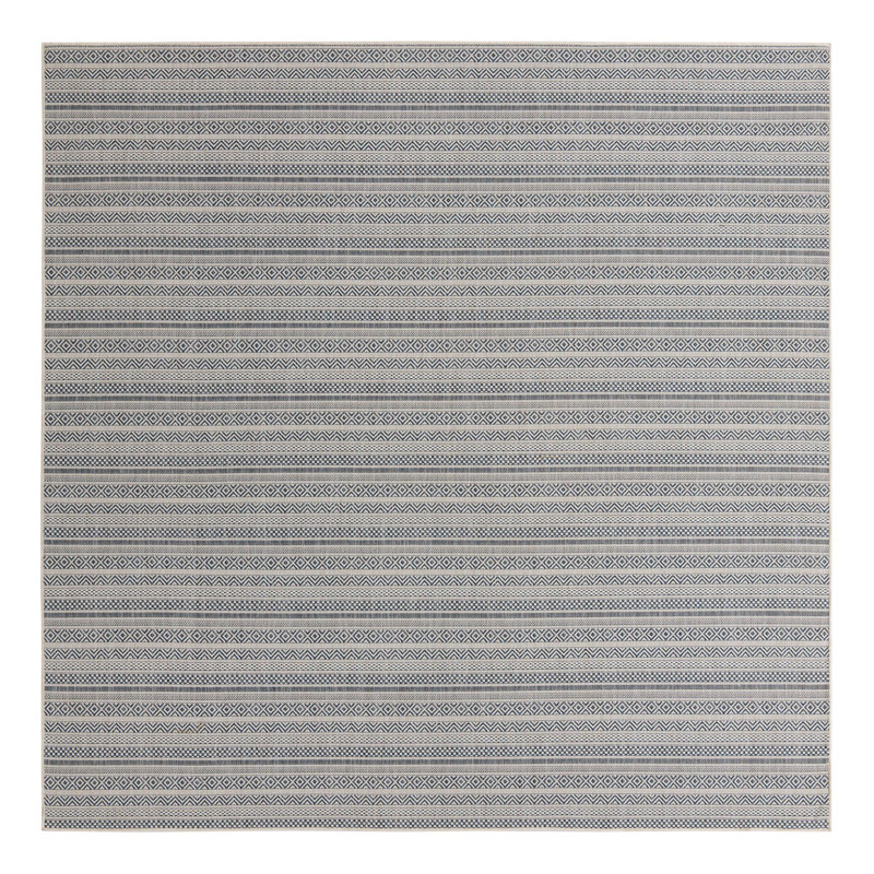 Tapis intérieur / extérieur en polypropylène tissé à la machine Evolet, Carré 10 pi