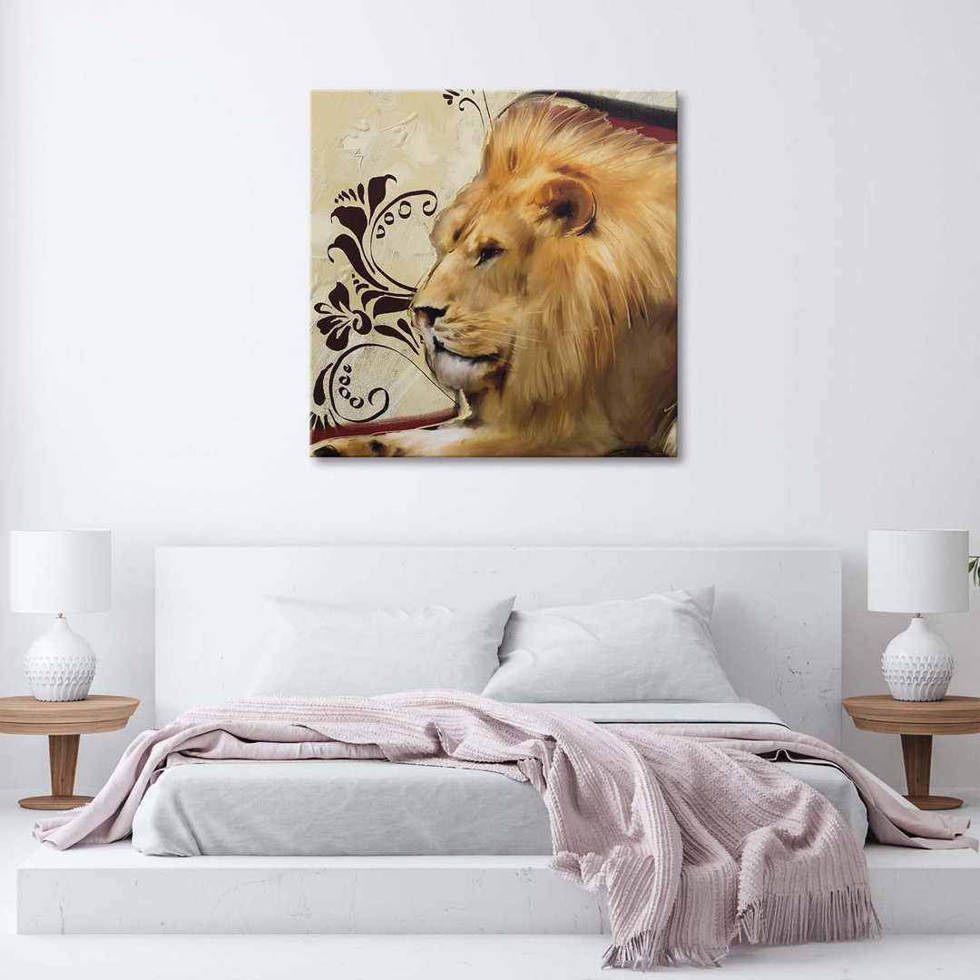 Leinwandbild Africa Lion Animals