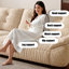 Canapé beige modulaire en chenille-2057419223-2057419220