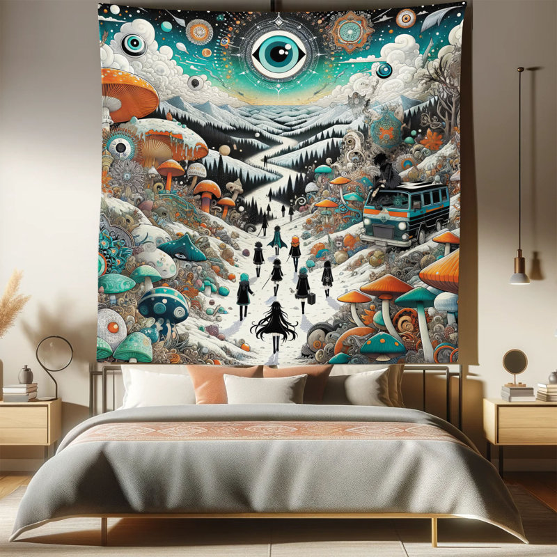 Microfiber Tapestry, 88" H x 88" W
