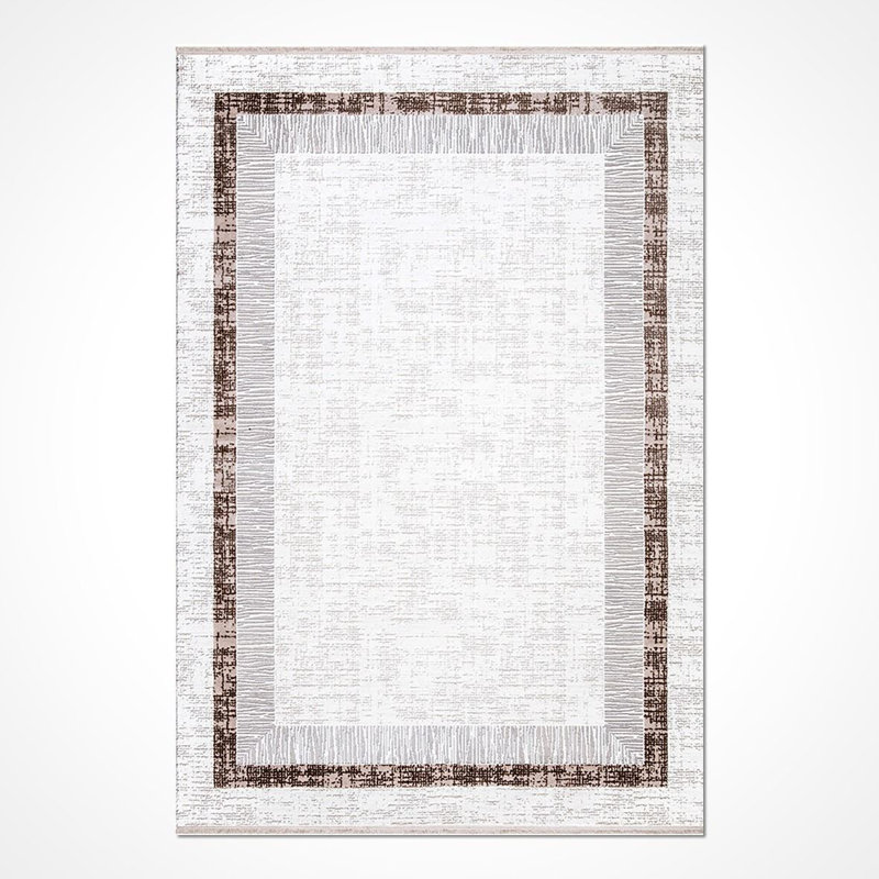 Modern Beige Machine Washable Non-Slip Area Rug, Rectangle 2'8" x 5'