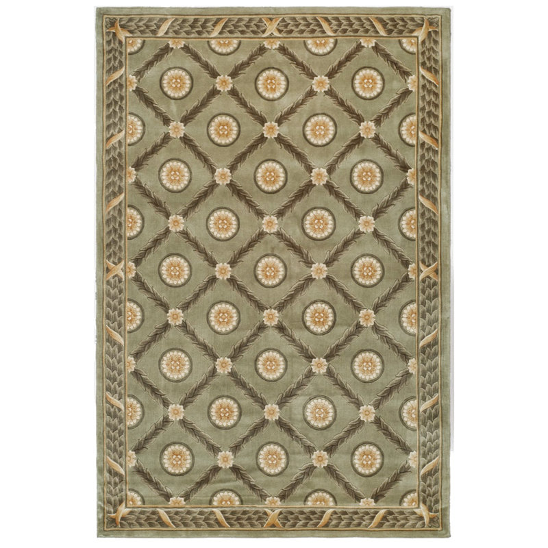 Florence Hand-Knotted Ivory Wool Oriental Rug